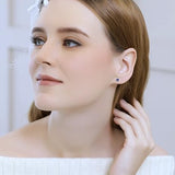 Classic Sapphire Stud Earrings | White Gold