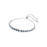 Round Sapphire Tennis Bracelet | White Gold