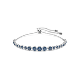 Round Sapphire Tennis Bracelet | White Gold