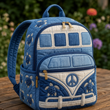 Boho Rucksack — Denim & Sea Turtles