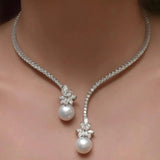 Elegant and Dazzling Silver Bead Necklace