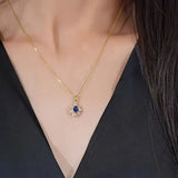 Collier or bleu | Gold