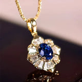 Collier or bleu | Gold