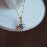 Royal Celestial Pendant Necklace | Gold