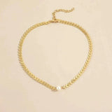 Greek necklace with gold pearl