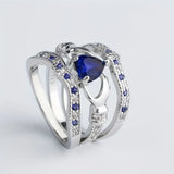 Eternal Radiance Azure Ring Set | White Gold