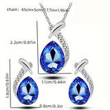 Classic Mermaid Elegance Jewellery Set | White Gold