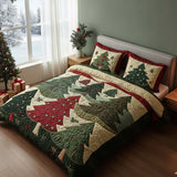 3-Piece Padded Bedding Set - Forest of Joy