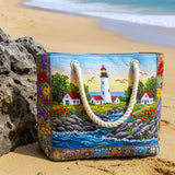 Sac de Plage Fait Main | Éclat du Phare