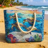 Sac de Plage Fait Main | Tortue Marine