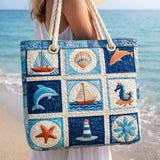 Handcrafted Beach Bag | Sea Creatures