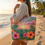 Handmade Beach Bag | Tropical Sunrise