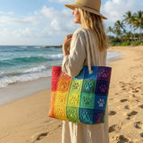 Handcrafted Beach Bag | Footprint Patch