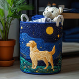 Enchantment of the Golden Dog | Handmade Laundry Basket