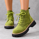 Heidi - Women's lace-up combat boot with chunky sole