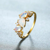 Vintage Gold Moonstone Ring