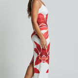 Iselin | Midi dress with flowers