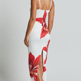 Iselin | Midi dress with flowers
