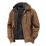 Isak™ | Warm Fleece-Lined Hooded Vintage Jacket