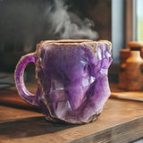 Künstlerische Kristalltasse mit Achat-Effekt
