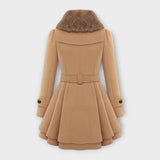 Ema - Elegant Coat with Fur