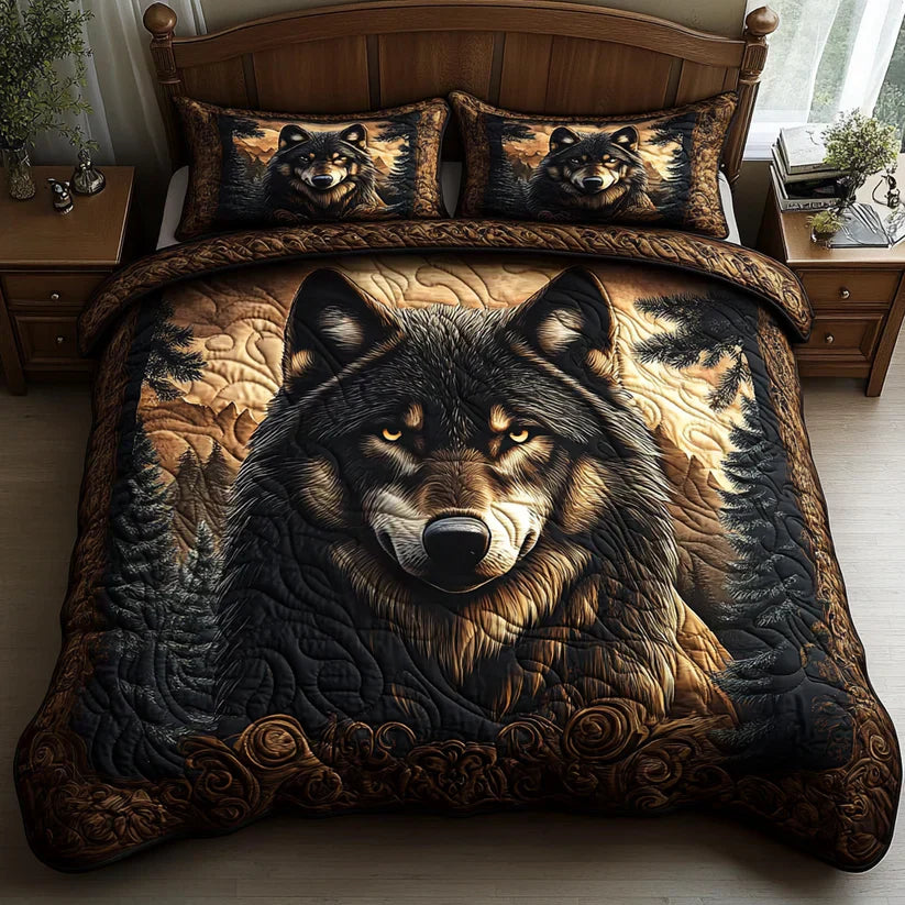 Padded Bed Set 3-Piece - Forest Animals