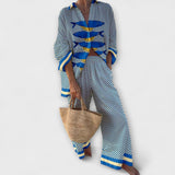 Sofia - Mediterranean Lemon Print Coat