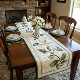 Padded Table Runner - Rustic Magnolia Blossom