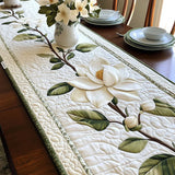 Padded Table Runner - Rustic Magnolia Blossom