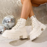 Women's Chunky Platform Heeled Booties – Brossane