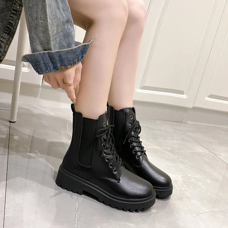 Women's Comfort Mid-Heel Ankle Boots – Baltienne