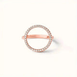 Round Cubic Zirconia Ring