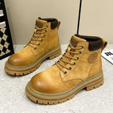 Nora - Women's genuine leather lace-up worker boot
