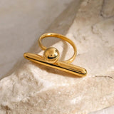 Adjustable Timeless Golden Star Ring