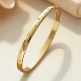 Timeless Gold Zirconium Bracelet