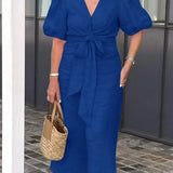 LYNORA | ELEGANT MIDI DRESS WITH V-NECK