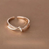 Classic Crossed Knot Ring
