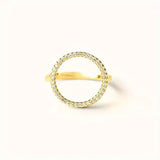 Round Cubic Zirconia Ring
