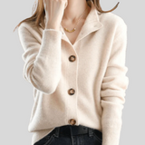 Claire | Retro Style Cashmere Cardigan