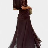 Alondra | Long Floral Dress with V-Neck