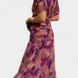 Alondra | Long Floral Dress with V-Neck