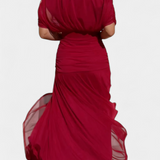Alondra | Long Floral Dress with V-Neck