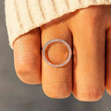 Round Cubic Zirconia Ring