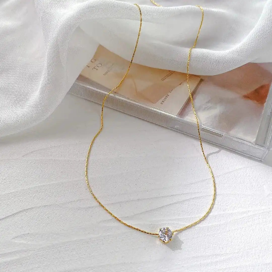 Delicate Solitaire Pendant
