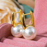 Vintage Gold Bead Earrings