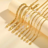 Stackable Bracelet Set with Golden Beads