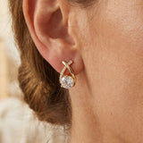 Luxury Twisted Water Drop Cubic Earrings