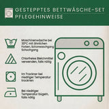 Padded Bedding Set 3 Pieces - Hibiscus White