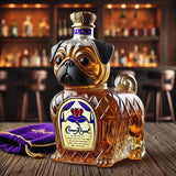 Carafe à whisky en forme de bouledogue français