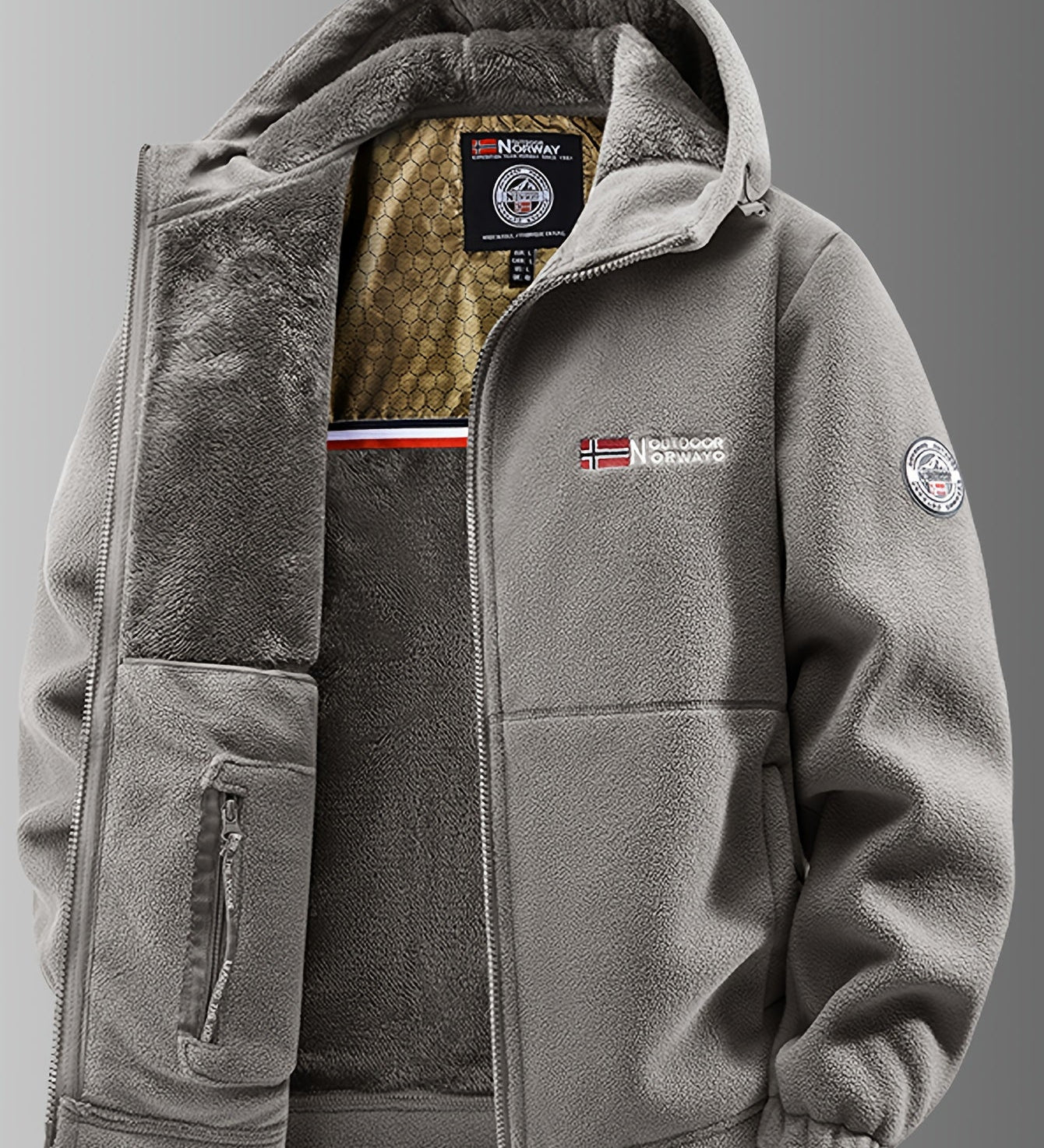 Elegant Thermal Fleece Jacket